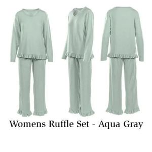 My Pillow My Sleepwear Womens 2 pc Ruffle Set
